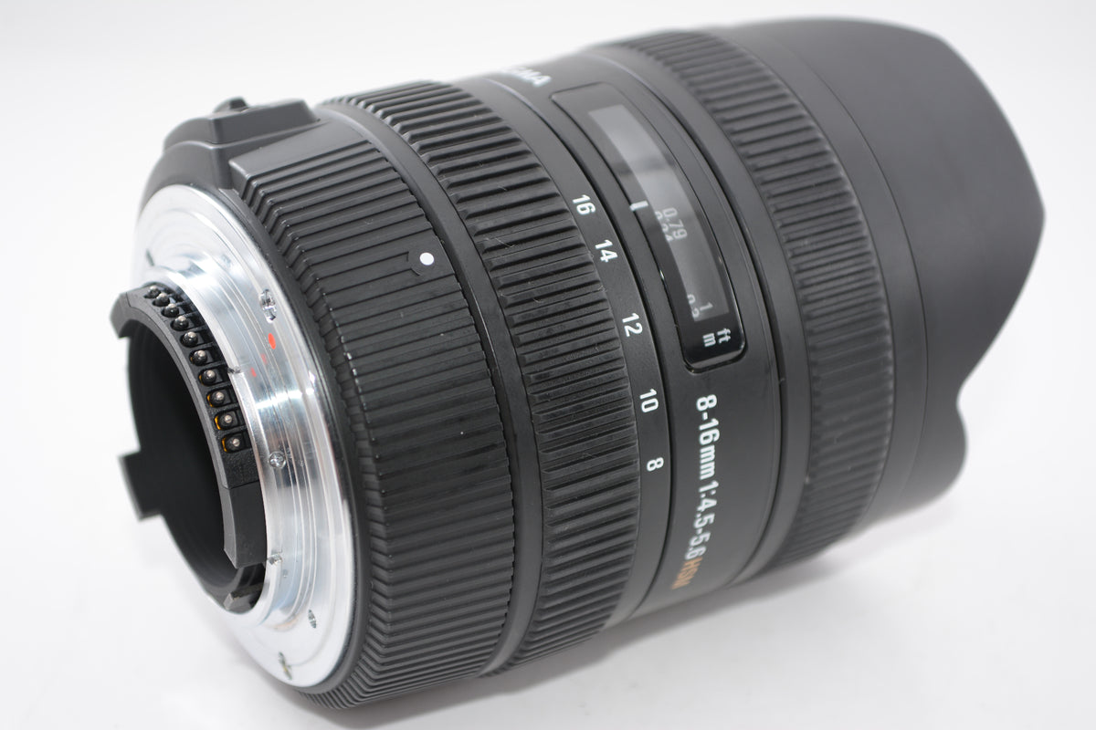 【外観並級】SIGMA 超広角ズームレンズ 8-16mm F4.5-5.6 DC HSM ニコン用 APS-C専用 203559