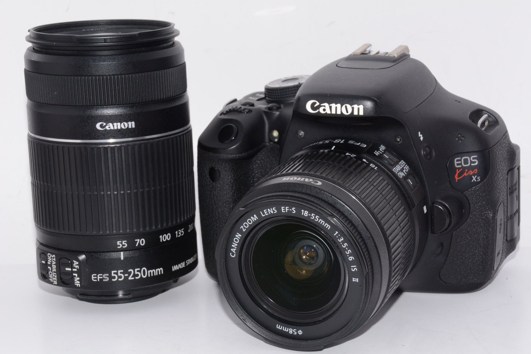 【外観並級】Canon デジタル一眼レフカメラ EOS Kiss X5 ダブルズームキット