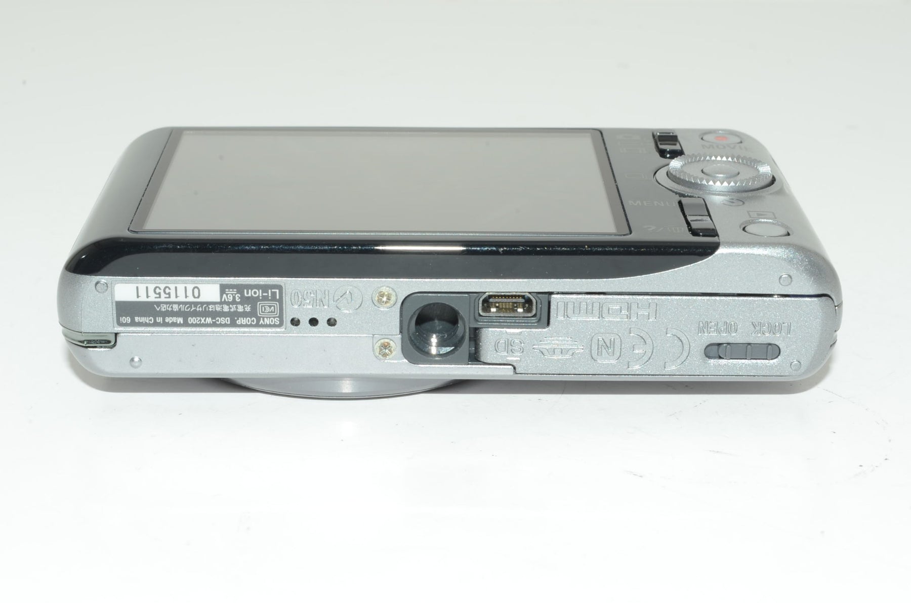 【外観特上級】SONY デジタルカメラ Cyber-shot WX200 1890万画素 光学10倍 シルバー DSC-WX200-S