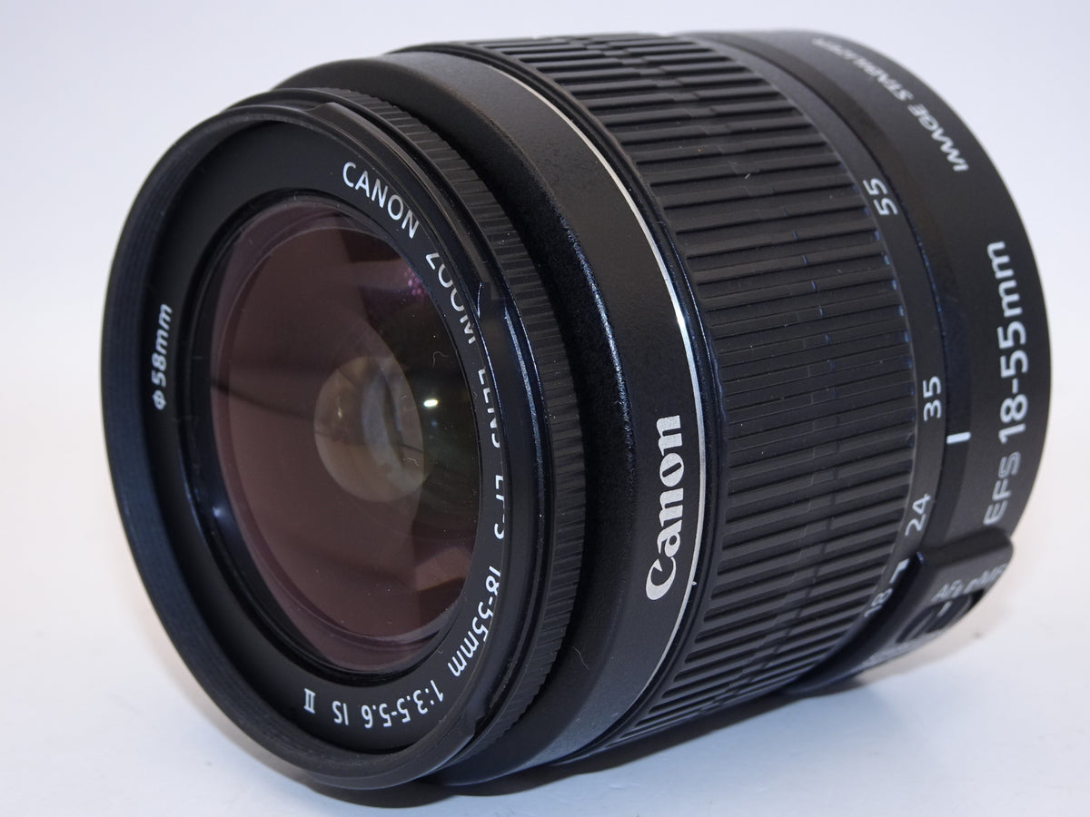 【外観特上級】Canon 標準ズームレンズ EF-S18-55mm F3.5-.5.6 IS II
