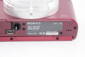 【外観特上級】ソニー SONY デジタルカメラ DSC-WX500 光学30倍ズーム 1820万画素 レッド Cyber-shot DSC-WX500 RC
