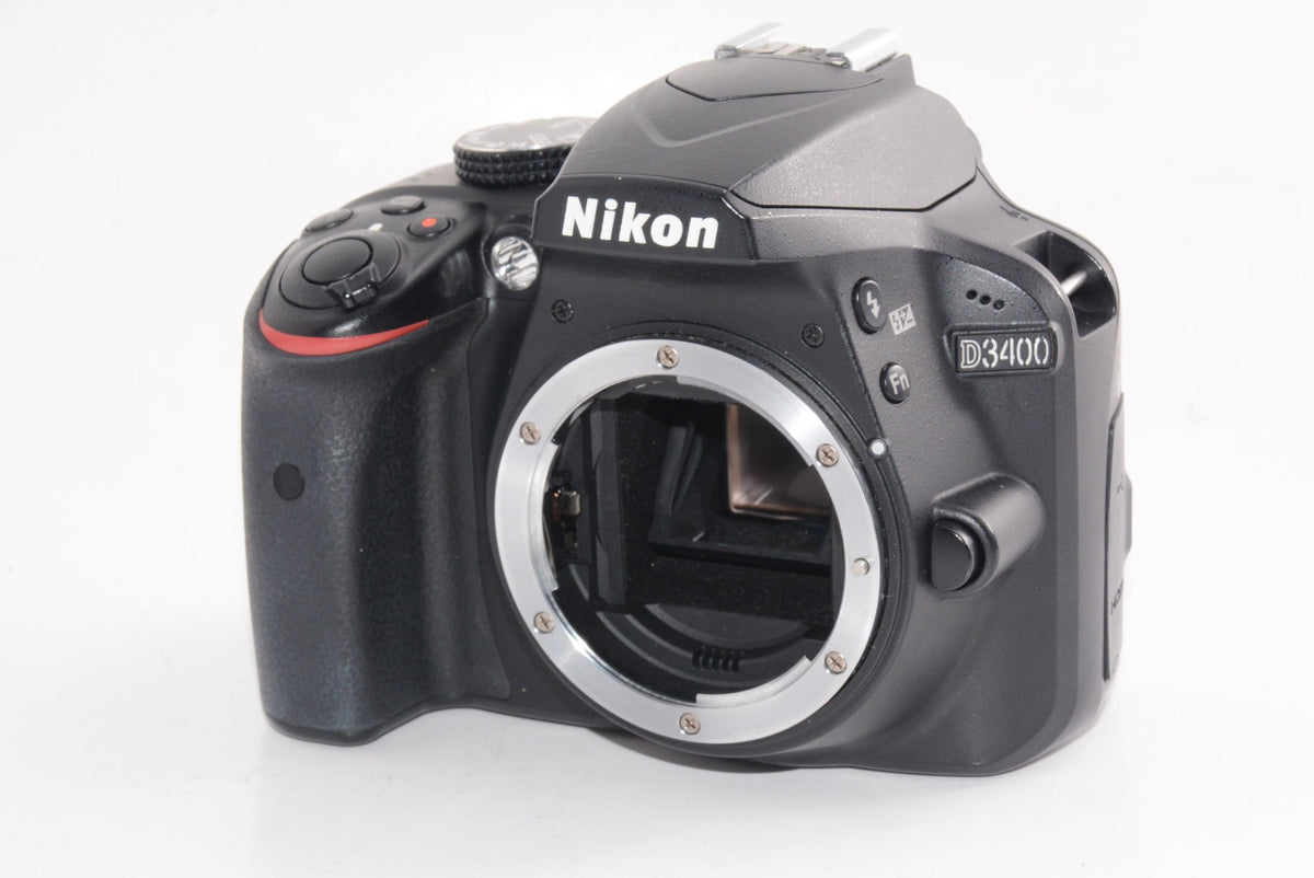 【外観特上級】Nikon デジタル一眼レフカメラ D3400 AF-P 18-55 VR レンズキット ブラック D3400LKBK