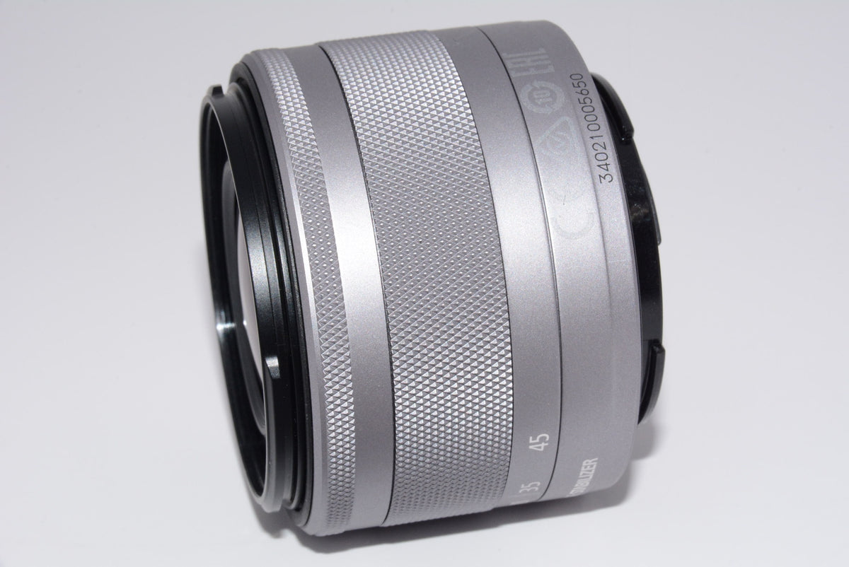 【外観特上級】Canon 標準ズームレンズ EF-M15-45mm F3.5-6.3IS STM(シルバー) ミラーレス一眼対応 EF-M15-45ISSTMSL