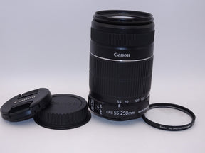 【外観特上級】Canon 望遠ズームレンズ EF-S55-250mm F4-5.6 IS II