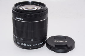 【外観並級】Canon 標準ズームレンズ EF-S18-55mm F3.5-5.6 IS STM
