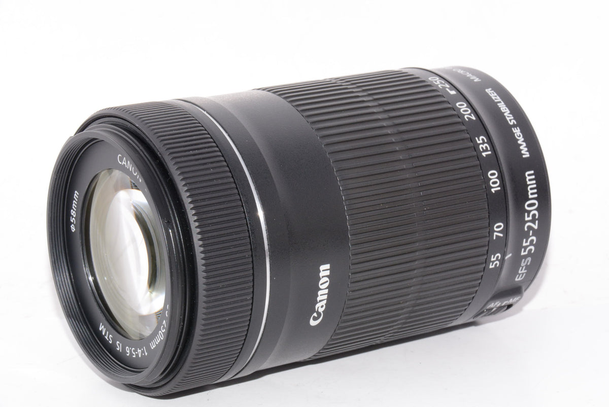 【外観特上級】Canon 望遠ズームレンズ EF-S55-250mm F4-5.6 IS STM