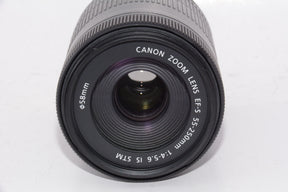 【外観特上級】Canon 望遠ズームレンズ EF-S55-250mm F4-5.6 IS STM