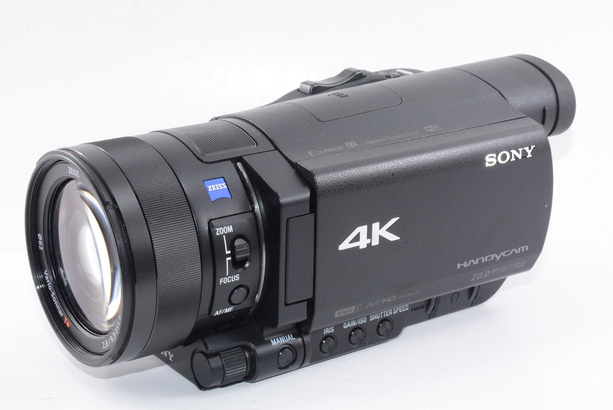 【外観特上級】ソニー SONY ビデオカメラ FDR-AX100 4K 光学12倍 ブラック Handycam FDR-AX100 BC