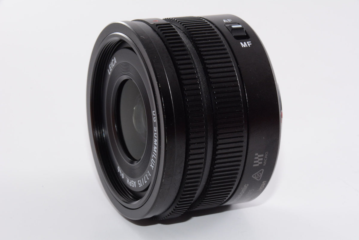 【外観特上級】パナソニック 単焦点 広角レンズ マイクロフォーサーズ用 ライカ DG SUMMILUX 15mm/F1.7 ASPH. ブラック H-X015-K