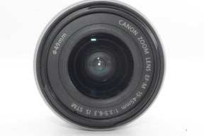【外観特上級】Canon 標準ズームレンズ EF-M15-45mm F3.5-6.3IS STM(シルバー) ミラーレス一眼対応 EF-M15-45ISSTMSL