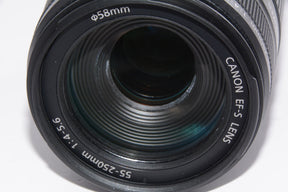 【外観特上級】Canon 望遠レンズ EF-S55-250mm F4-5.6 IS