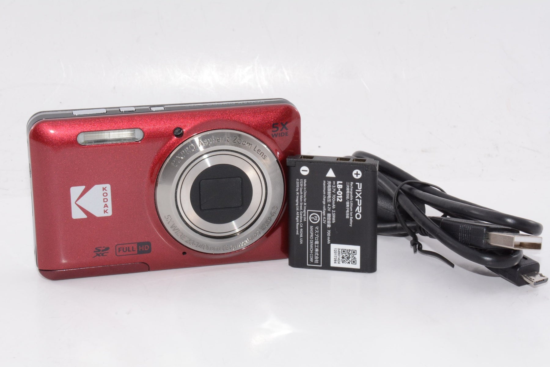 【外観特上級】KODAK コダック PIXPRO  FZ55-RD 1 レッド