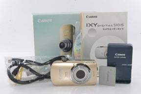 【外観特上級】Canon デジタルカメラ IXY DIGITAL (イクシ) 510 IS ゴールド IXYD510IS(GL)