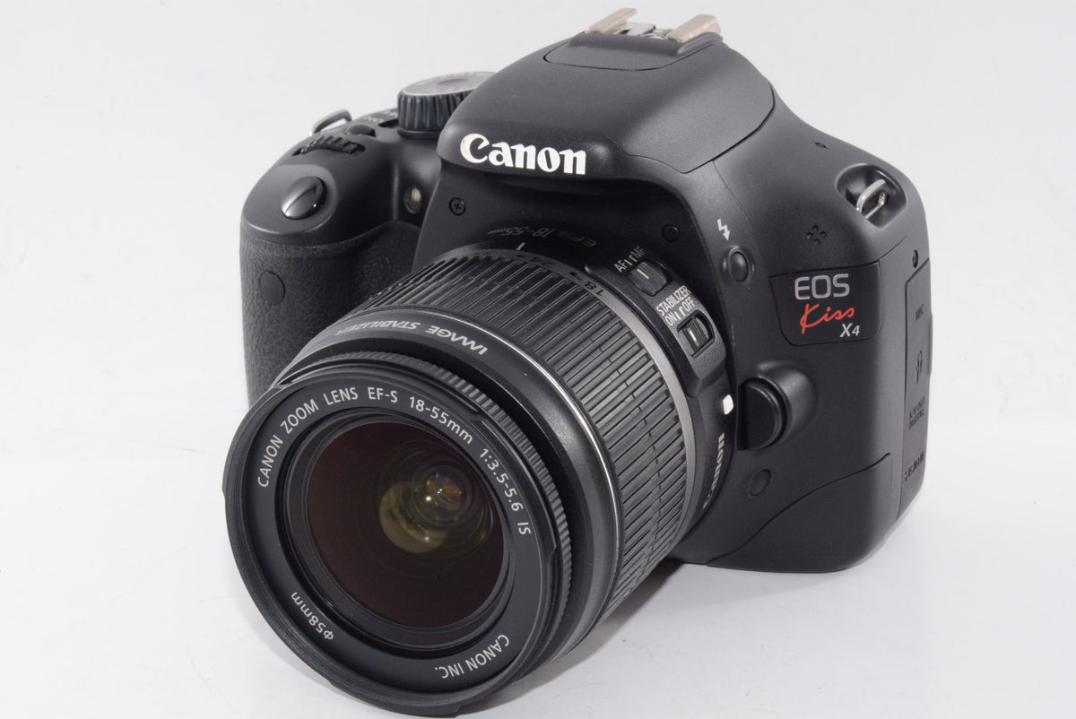 【外観並級】Canon デジタル一眼レフカメラ EOS Kiss X4 EF-S 18-55 IS レンズキット KISSX4-1855ISLK