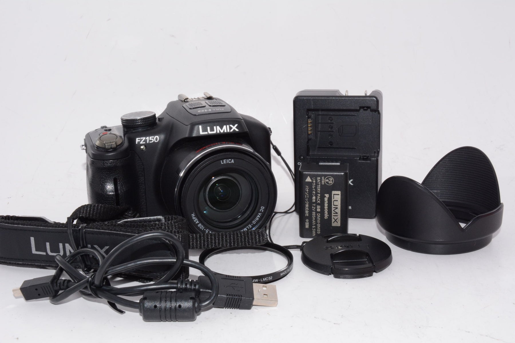 【外観並級】パナソニック デジタルカメラ ルミックス ブラック DMC-FZ150-K