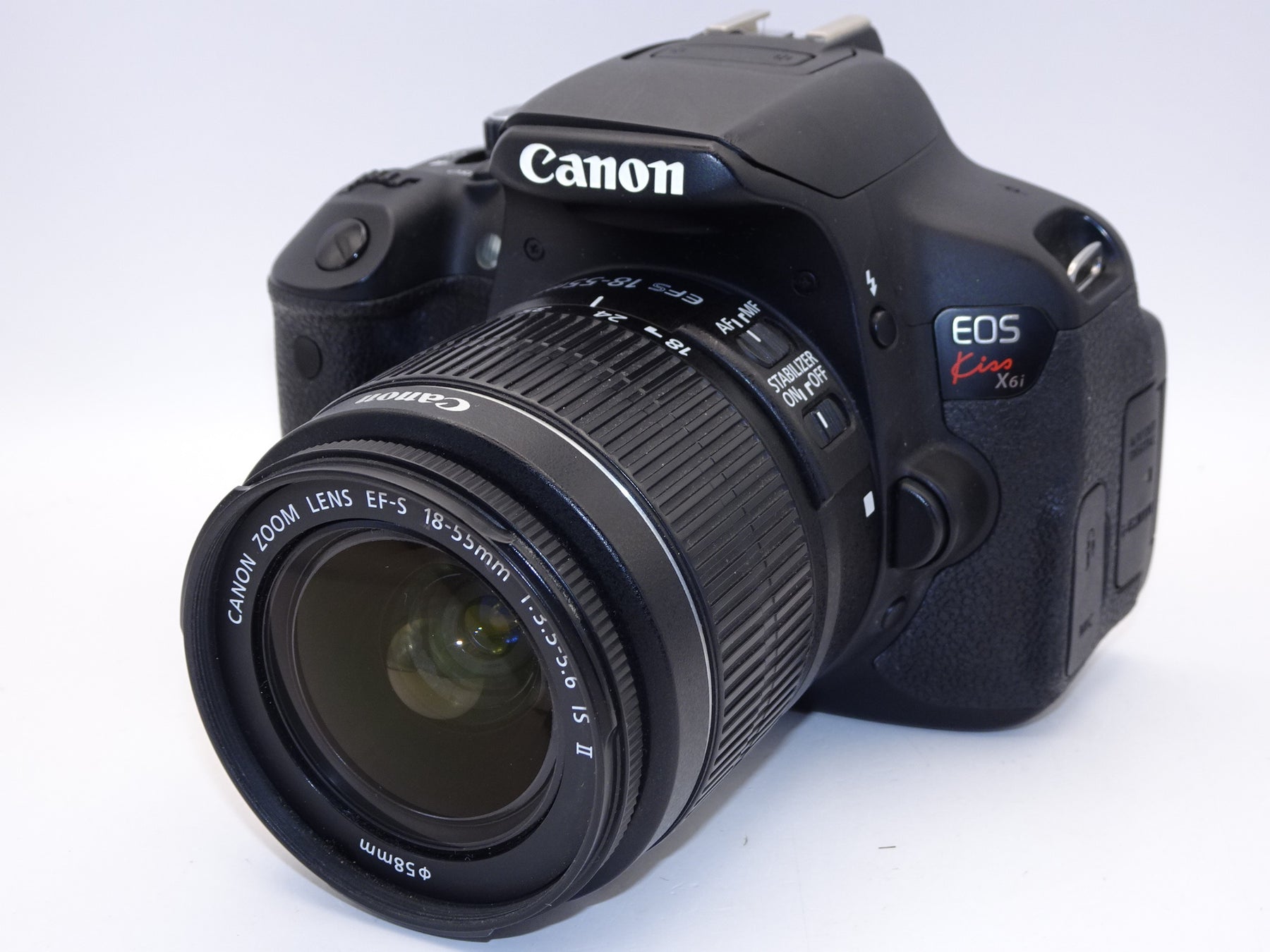 【外観並級】Canon デジタル一眼レフカメラ EOS Kiss X6i EF-S18-55 IS II レンズキット KISSX6i-1855IS2LK