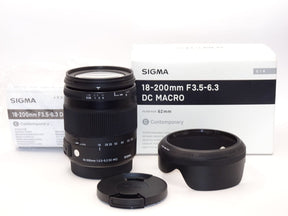 【外観特上級】SIGMA Contemporary 18-200mm F3.5-6.3 DC MACRO HSM ソニー用