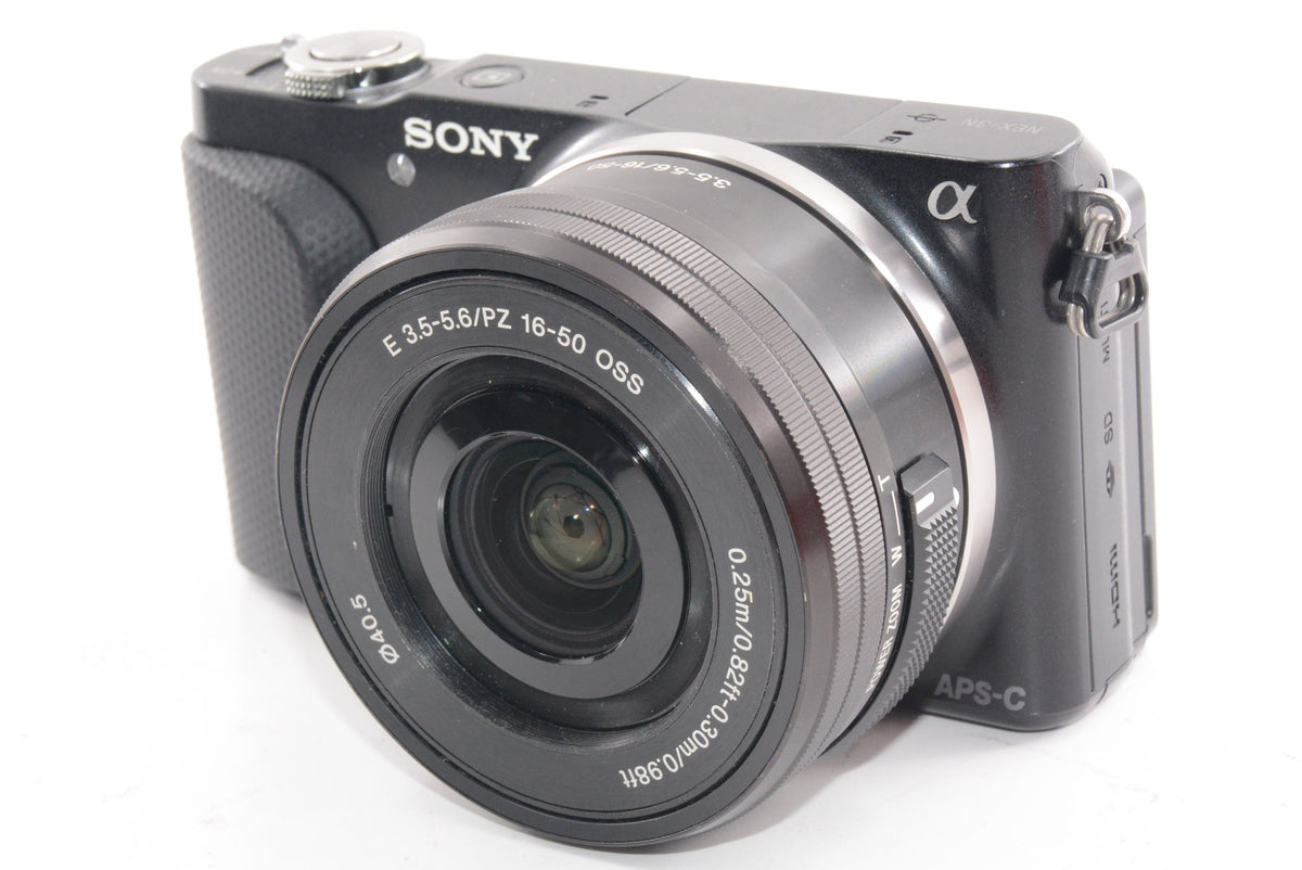 【外観並級】SONY ミラーレス一眼 NEX-3N パワーズームレンズキット E PZ 16-50mm F3.5-5.6 OSS付属 ブラック