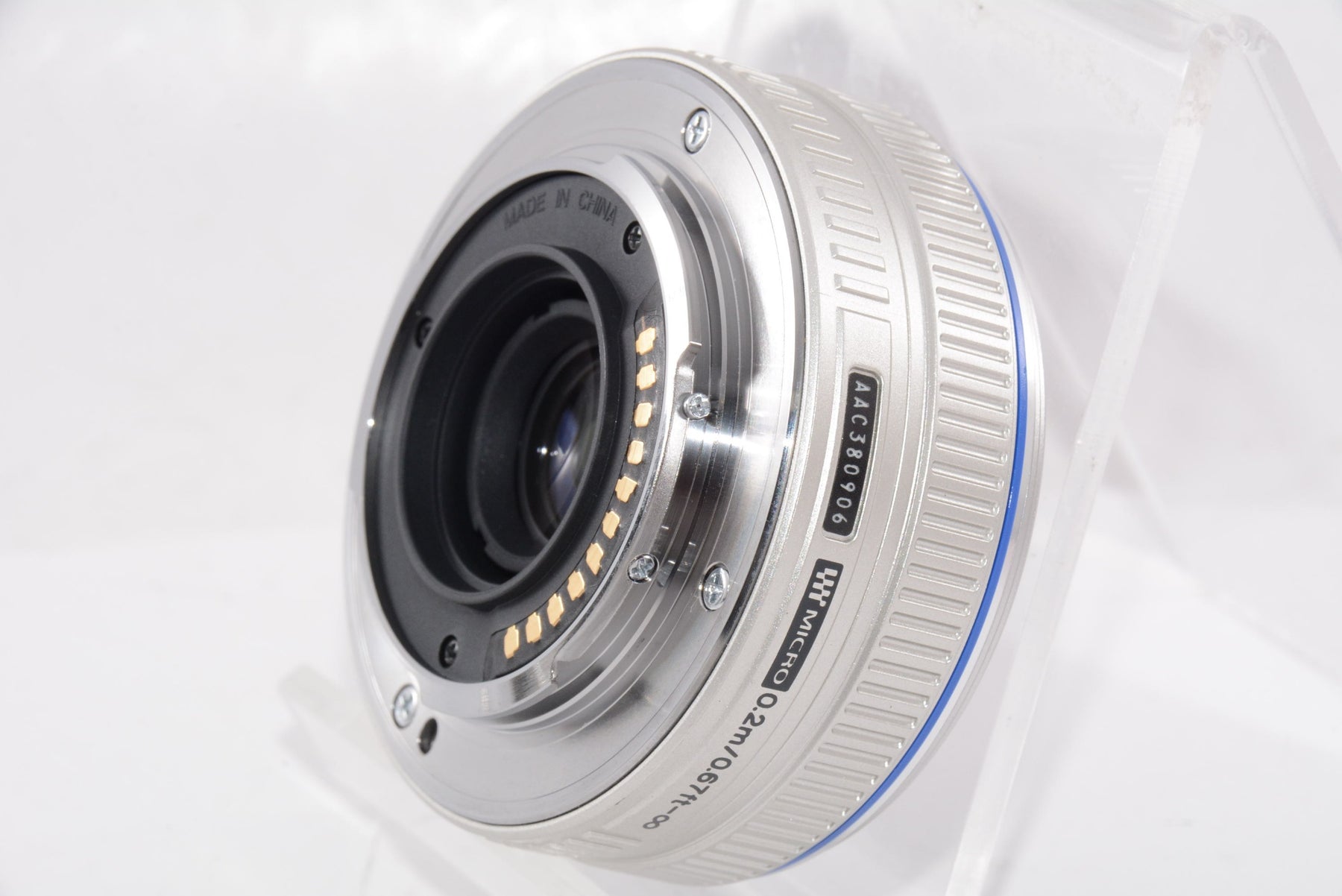 【外観特上級】OLYMPUS パンケーキレンズ M.ZUIKO DIGITAL 17mm F2.8 シルバー