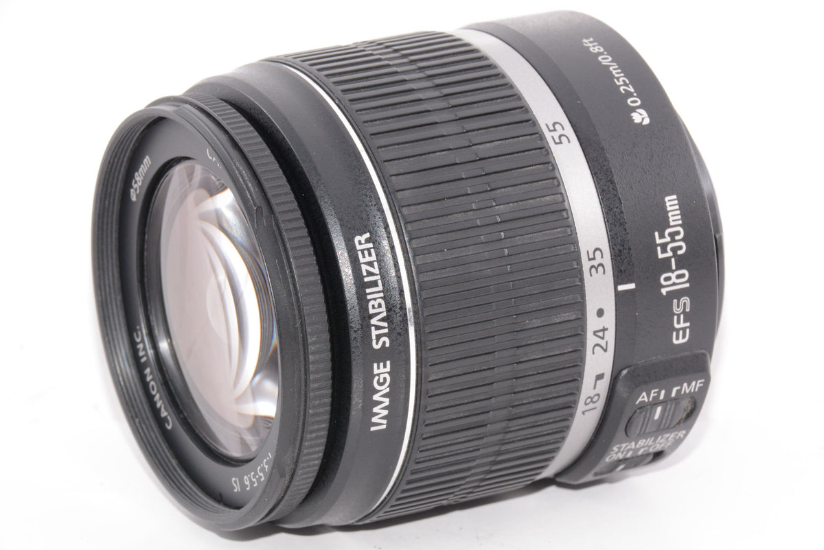 【外観特上級】Canon 標準ズームレンズ EF-S18-55mm F3.5-5.6 IS