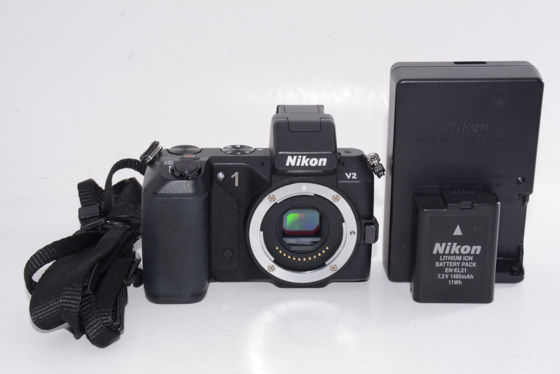 【外観並級】Nikon ミラーレス一眼 Nikon 1 V2 ボディー ブラック N1V2BK