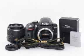 【外観並級】Nikon デジタル一眼レフカメラ D3300 18-55 VR IIレンズキット ブラック D3300LKBK