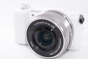【外観特上級】ソニー SONY ミラーレス一眼 α5100 パワーズームレンズキット E PZ 16-50mm F3.5-5.6 OSS付属 ホワイト ILCE-5100L-W