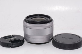 【外観特上級】Canon 標準ズームレンズ EF-M15-45mm F3.5-6.3IS STM(シルバー) ミラーレス一眼対応 EF-M15-45ISSTMSL