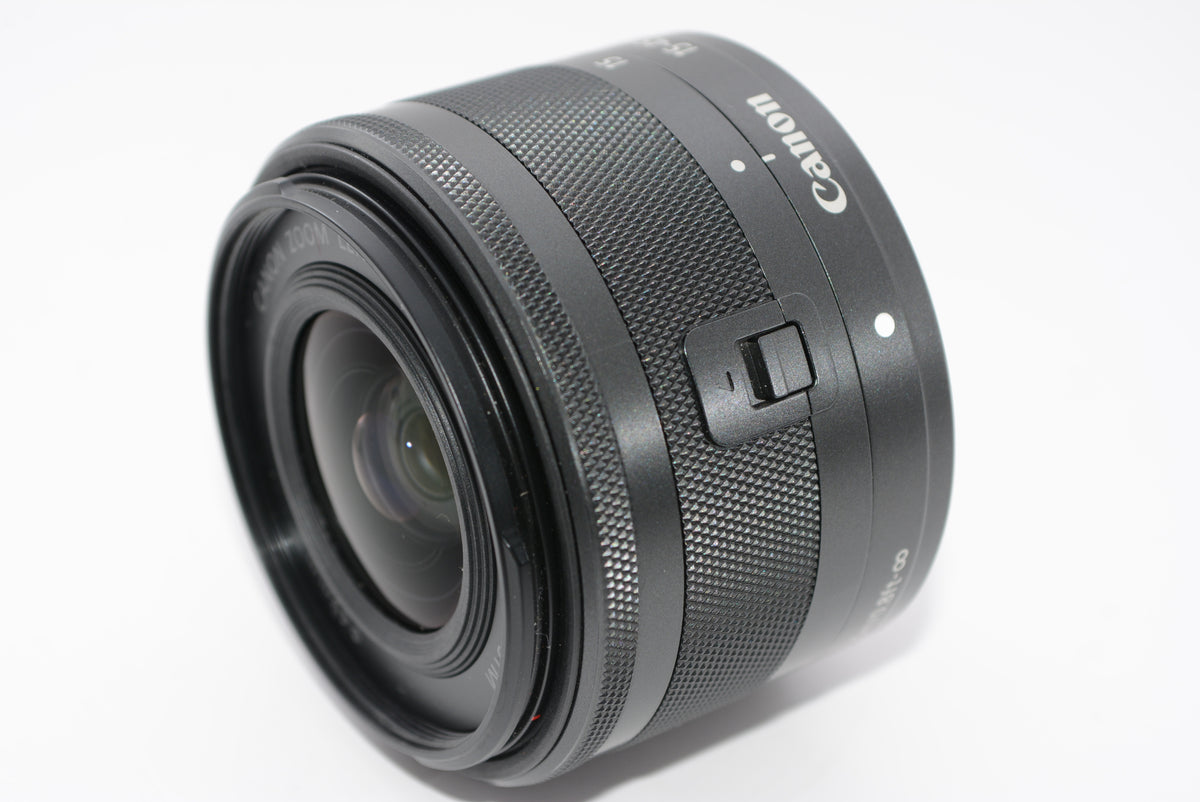 【外観特上級】Canon 標準ズームレンズ EF-M15-45mm F3.5-6.3IS STM(グラファイト) ミラーレス一眼対応 EF-M15-45ISSTM