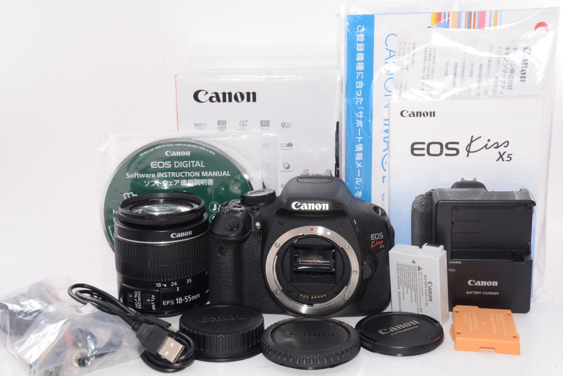 【外観並級】Canon デジタル一眼レフカメラ EOS Kiss X5 レンズキット