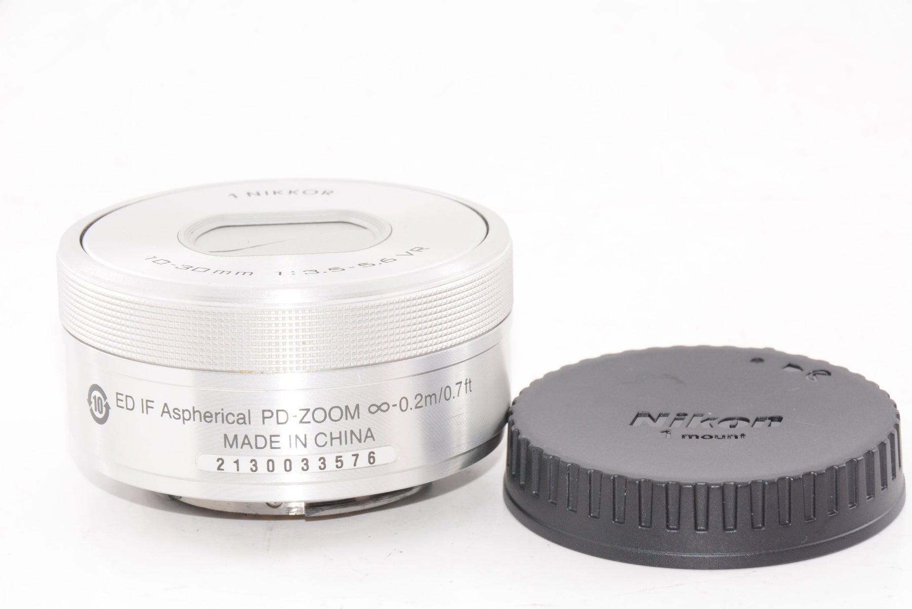 【外観並級】Nikon 標準ズームレンズ1 NIKKOR VR 10-30mm f/3.5-5.6 PD-ZOOM シルバー