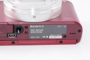 【外観特上級】SONY デジタルカメラ DSC-WX500 レッド Cyber-shot