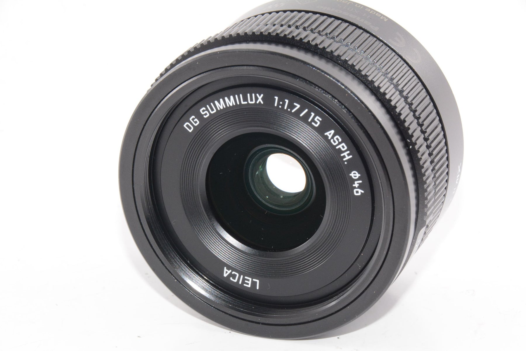 【ほぼ新品】パナソニック 単焦点 広角レンズ マイクロフォーサーズ用 ライカ DG SUMMILUX 15mm/F1.7 ASPH. ブラック H-X015-K