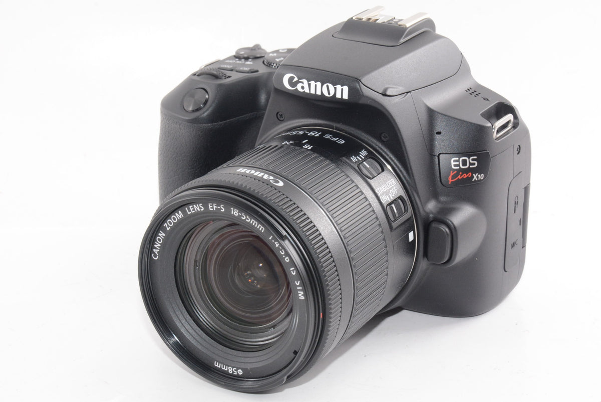 【外観特上級】Canon デジタル一眼レフカメラ EOS Kiss X10 標準ズームキット ブラック