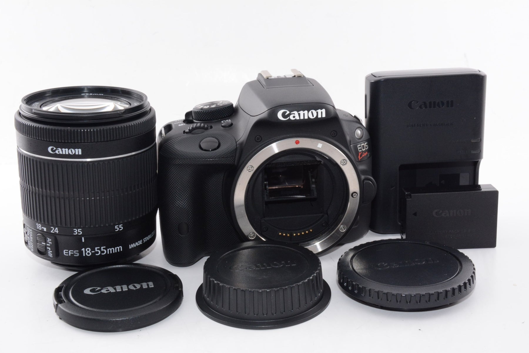 【外観並級】Canon デジタル一眼レフカメラ EOS Kiss X7 レンズキット EF-S18-55mm F3.5-5.6 IS STM付属 KISSX7-1855ISSTMLK