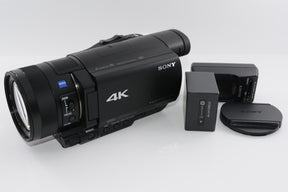 【外観特上級】ソニー SONY ビデオカメラ FDR-AX100 4K 光学12倍 ブラック Handycam FDR-AX100 BC
