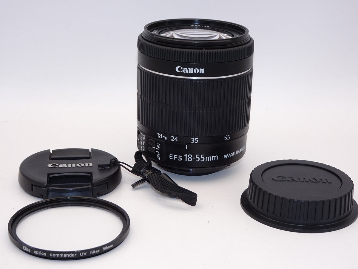 【外観特上級】Canon 標準ズームレンズ EF-S18-55mm F3.5-5.6 IS STM