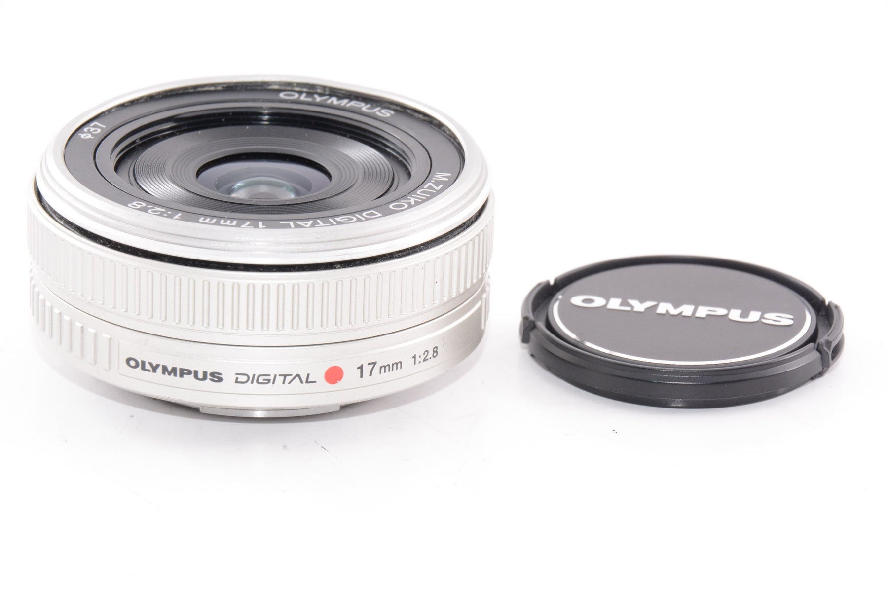 【外観特上級】OLYMPUS パンケーキレンズ M.ZUIKO DIGITAL 17mm F2.8 シルバー