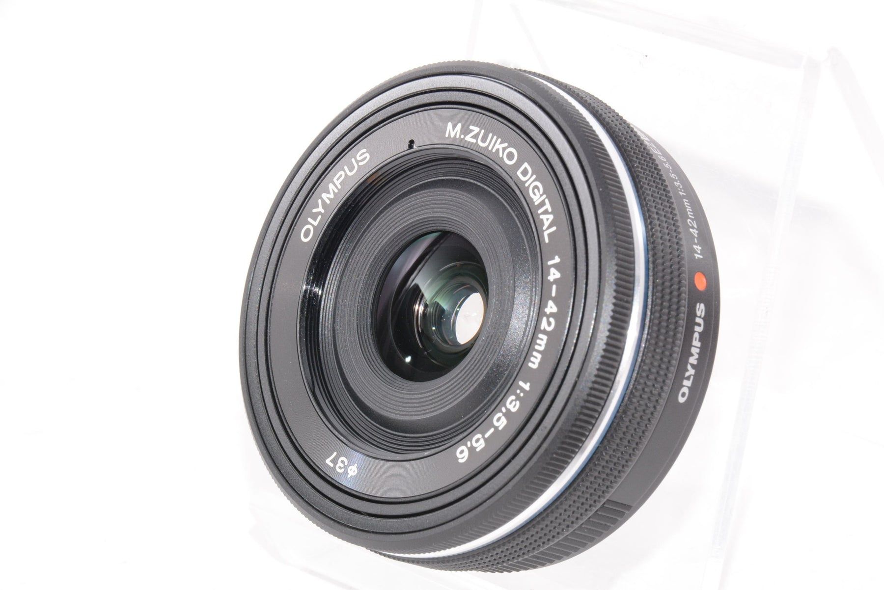 【外観特上級】OLYMPUS 電動式パンケーキズームレンズ M.ZUIKO DIGITAL ED 14-42mm F3.5-5.6 EZ BLK