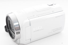 【外観特上級】ソニー SONY ビデオカメラHDR-CX675 32GB  光学30倍 ホワイト Handycam HDR-CX675 W