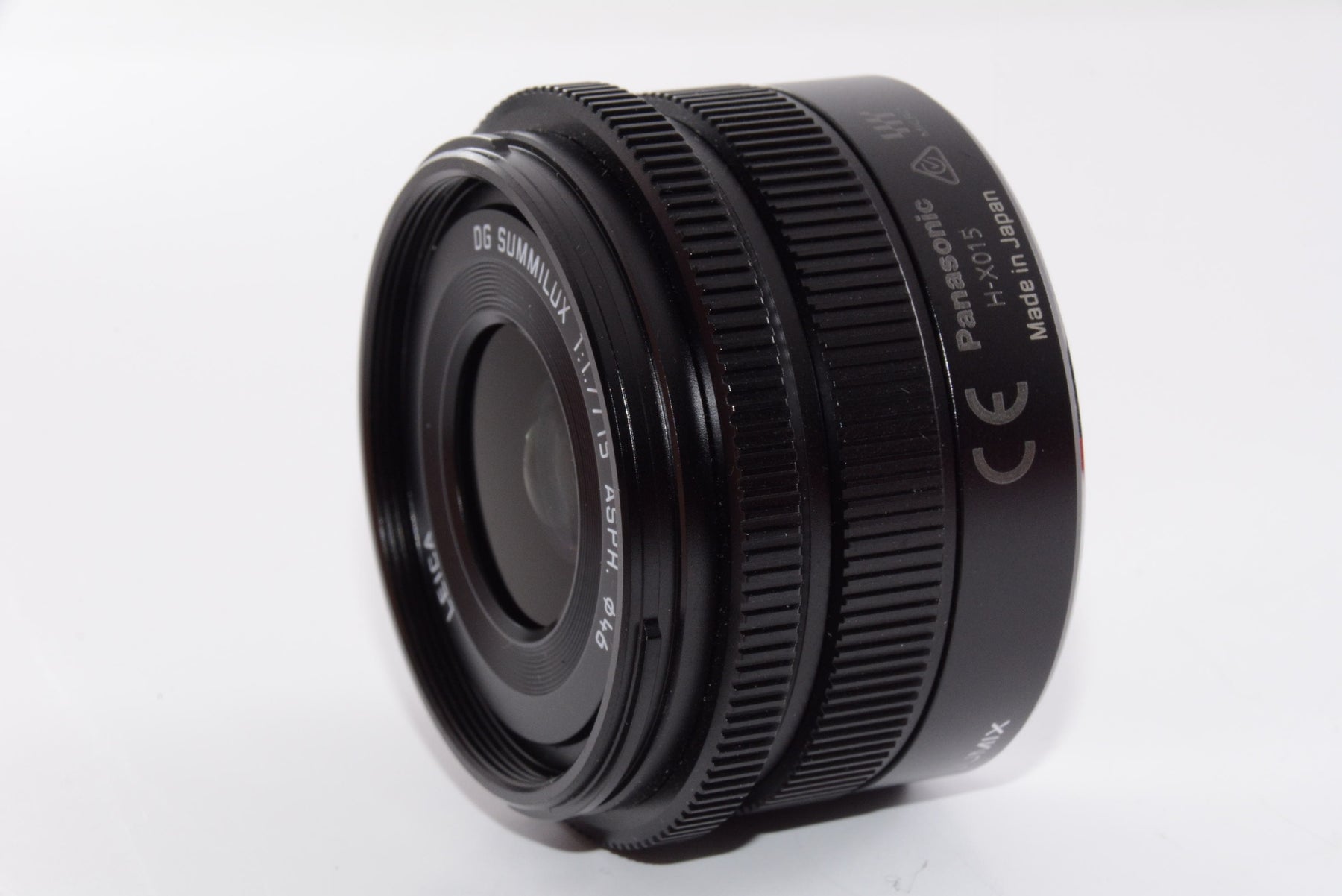 【ほぼ新品】パナソニック 単焦点 広角レンズ マイクロフォーサーズ用 ライカ DG SUMMILUX 15mm/F1.7 ASPH. ブラック H-X015-K