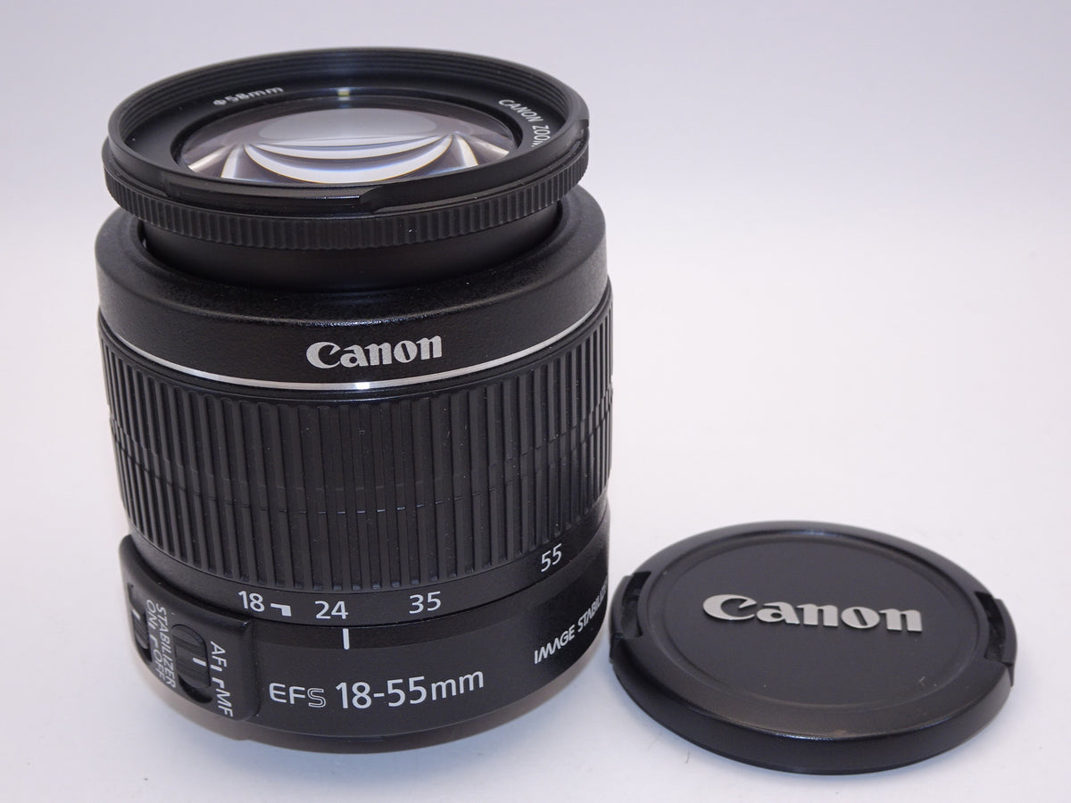 【外観並級】Canon 標準ズームレンズ EF-S18-55mm F3.5-.5.6 IS II