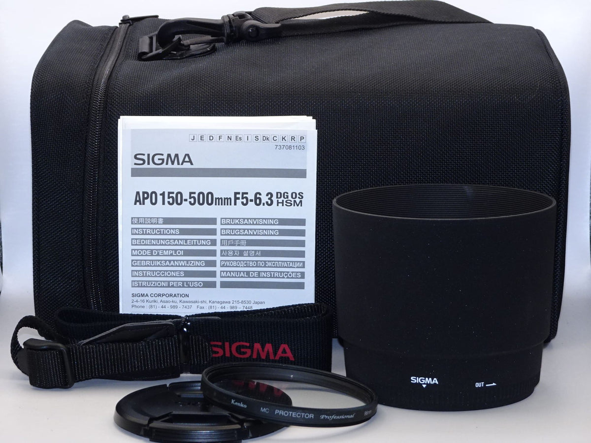 【外観並級】SIGMA 超望遠ズームレンズ APO 150-500mm F5-6.3 DG OS HSM キヤノン用 フルサイズ対応 737542