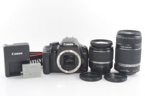 【外観並級】Canon デジタル一眼レフカメラ EOS Kiss X2 ダブルズームキット