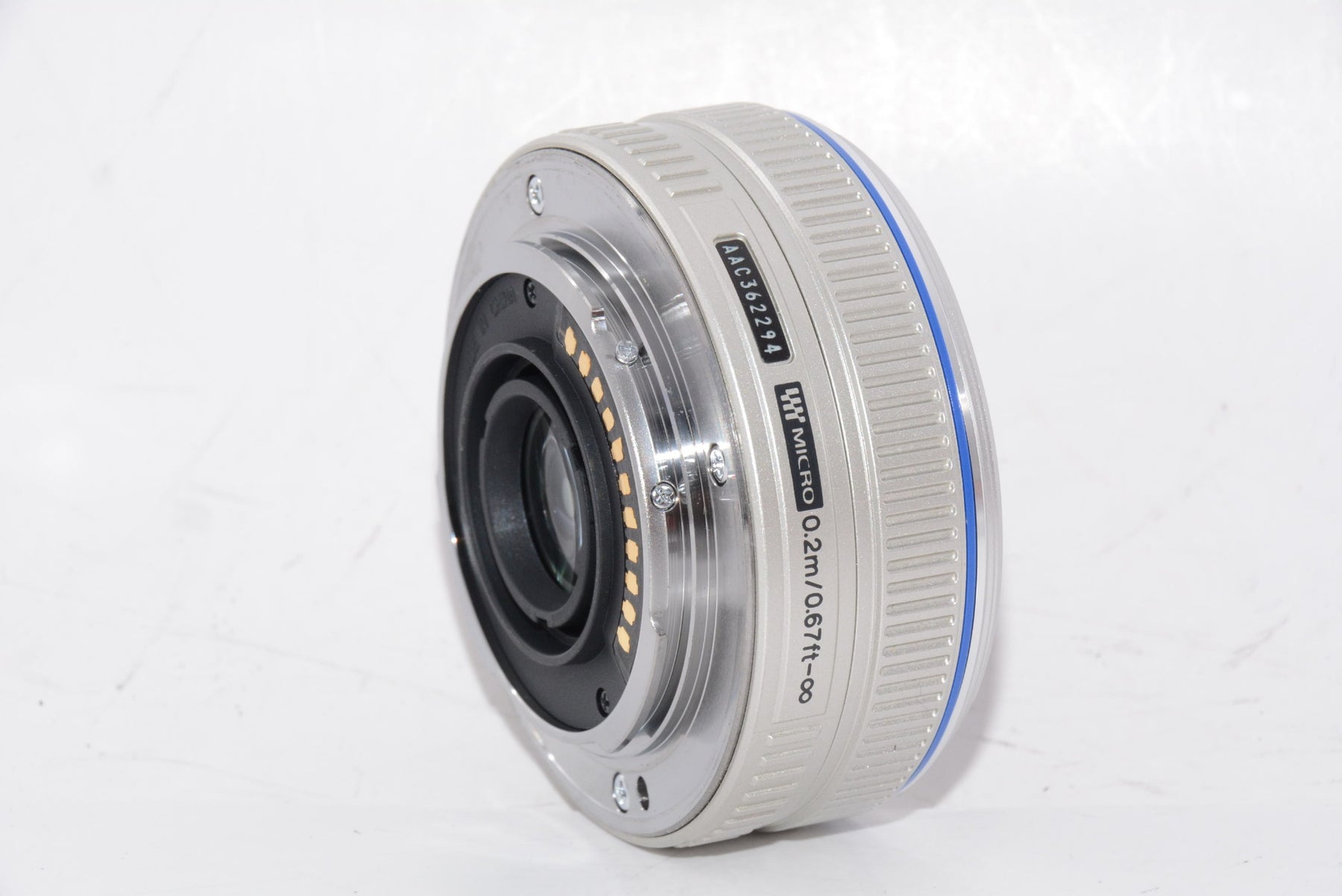 【外観特上級】OLYMPUS パンケーキレンズ M.ZUIKO DIGITAL 17mm F2.8 シルバー