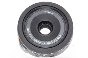 【ほぼ新品】Canon 単焦点レンズ EF40mm F2.8 STM フルサイズ対応
