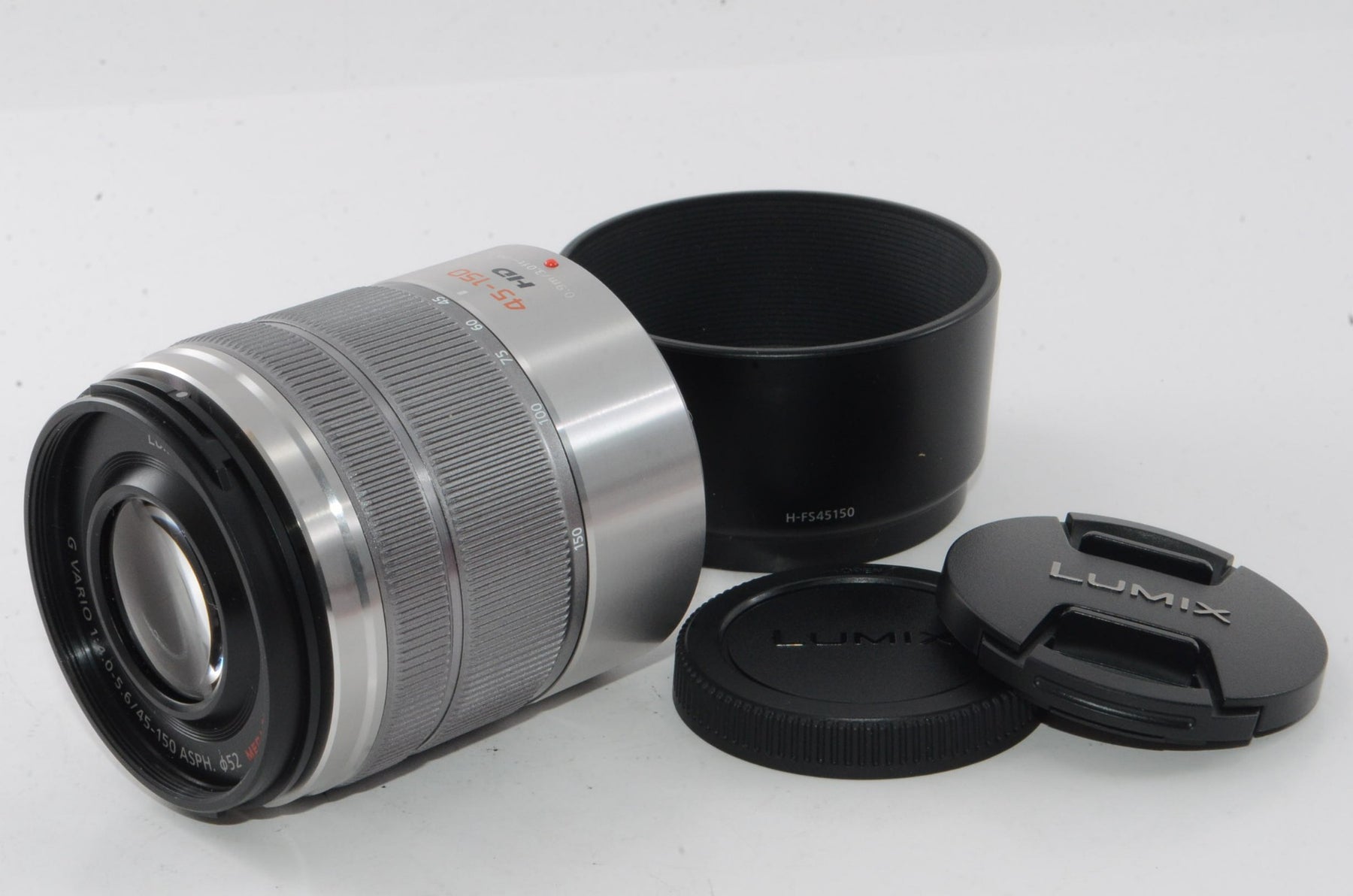 【外観特上級】パナソニック ルミックス G VARIO 45-150mmF4.0-5.6 シルバー H-FS45150-S