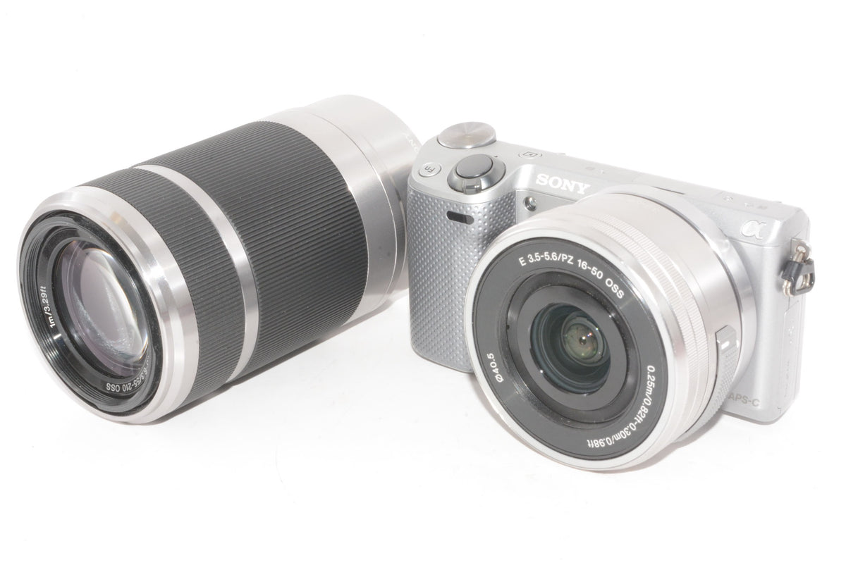 【外観並級】SONY ミラーレス一眼 α NEX-5R  E PZ 16-50 E 55-210 OSS