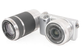 【外観並級】SONY ミラーレス一眼 α NEX-5R  E PZ 16-50 E 55-210 OSS