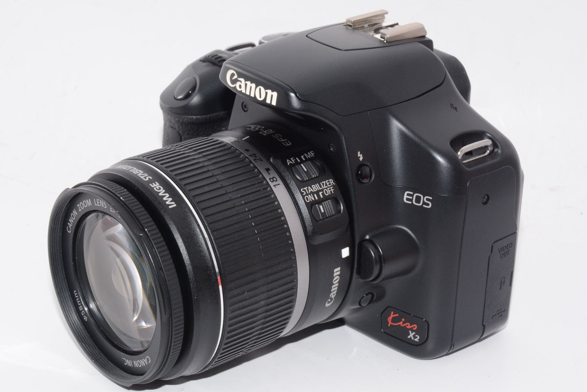 【外観特上級】Canon デジタル一眼レフカメラ EOS Kiss X2 レンズキット KISSX2-LKIT